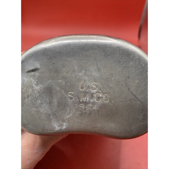 Vintage WW2 1944 Canteen With Cup Belt Holder Military 24 Oz SM Co - Picture 5 of 6